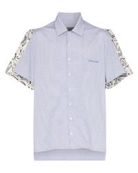 Chemise à manches courtes à carreaux bleu clair Y/Project
