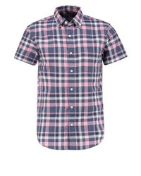 Chemise à manches courtes à carreaux bleu marine J.Crew