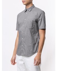 Chemise à manches courtes à carreaux grise D'urban
