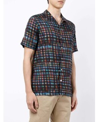 Chemise à manches courtes à carreaux multicolore PS Paul Smith