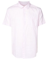 Chemise à manches courtes à carreaux rose OSKLEN