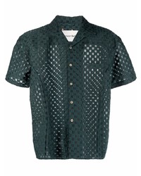 Chemise à manches courtes à carreaux vert foncé Andersson Bell