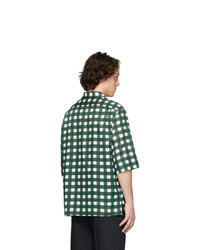 Chemise à manches courtes à carreaux vert foncé Joseph