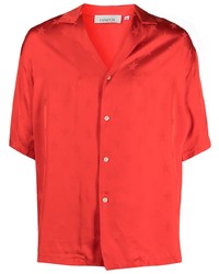 Chemise à manches courtes à étoiles rouge