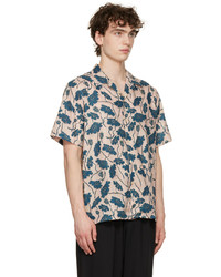 Chemise à manches courtes à fleurs beige Ps By Paul Smith