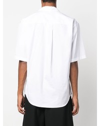 Chemise à manches courtes à fleurs blanche DSQUARED2