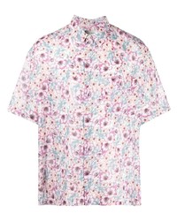 Chemise à manches courtes à fleurs blanche Isabel Marant