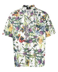Chemise à manches courtes à fleurs blanche Mauna Kea