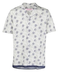 Chemise à manches courtes à fleurs blanche Orlebar Brown