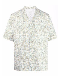 Chemise à manches courtes à fleurs blanche Paul Smith