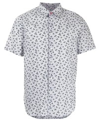 Chemise à manches courtes à fleurs blanche PS Paul Smith