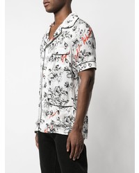 Chemise à manches courtes à fleurs blanche Off-White