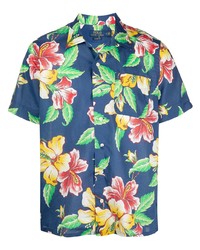 Chemise à manches courtes à fleurs bleu marine Polo Ralph Lauren