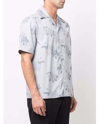Chemise à manches courtes à fleurs grise Ernest W. Baker