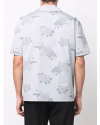 Chemise à manches courtes à fleurs grise Ernest W. Baker