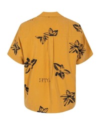 Chemise à manches courtes à fleurs jaune HONOR THE GIFT