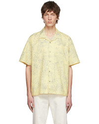 Chemise à manches courtes à fleurs jaune Tom Wood