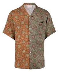 Chemise à manches courtes à fleurs multicolore Buscemi