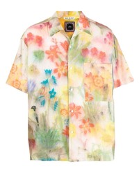 Chemise à manches courtes à fleurs multicolore Destin