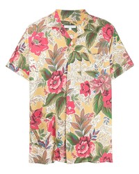 Chemise à manches courtes à fleurs multicolore Engineered Garments