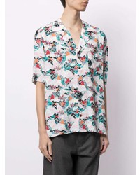 Chemise à manches courtes à fleurs multicolore Sulvam