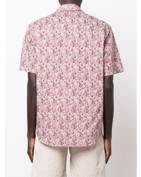 Chemise à manches courtes à fleurs multicolore DSQUARED2