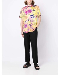 Chemise à manches courtes à fleurs multicolore Camilla