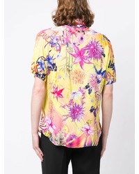 Chemise à manches courtes à fleurs multicolore Camilla