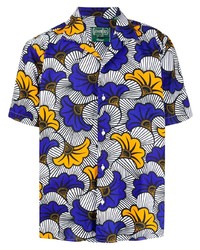 Chemise à manches courtes à fleurs multicolore Gitman Vintage