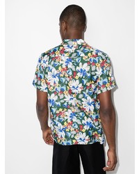 Chemise à manches courtes à fleurs multicolore YMC