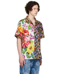 Chemise à manches courtes à fleurs multicolore Dolce & Gabbana