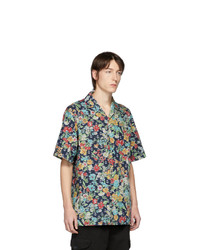 Chemise à manches courtes à fleurs multicolore Gucci