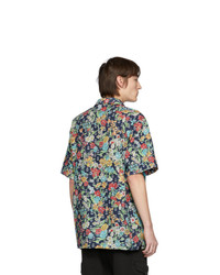 Chemise à manches courtes à fleurs multicolore Gucci