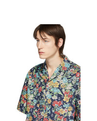 Chemise à manches courtes à fleurs multicolore Gucci