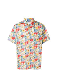 Chemise à manches courtes à fleurs multicolore R13