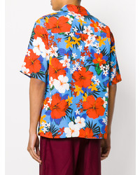 Chemise à manches courtes à fleurs multicolore AMI Alexandre Mattiussi
