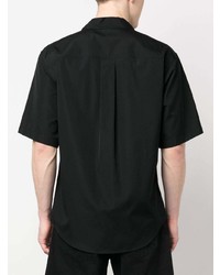 Chemise à manches courtes à fleurs noire DSQUARED2