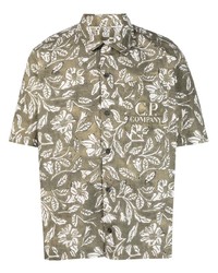 Chemise à manches courtes à fleurs olive C.P. Company