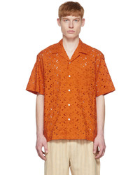 Chemise à manches courtes à fleurs orange Cmmn Swdn