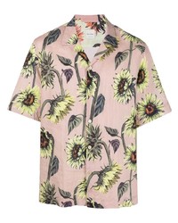 Chemise à manches courtes à fleurs rose Paul Smith