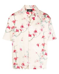 Chemise à manches courtes à fleurs rose Represent