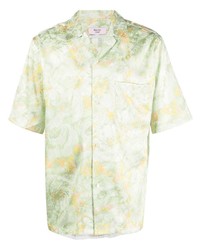 Chemise à manches courtes à fleurs vert menthe Martine Rose