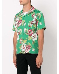 Chemise à manches courtes à fleurs verte Polo Ralph Lauren