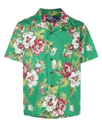 Chemise à manches courtes à fleurs verte Polo Ralph Lauren