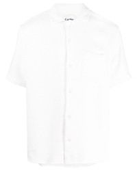 Chemise à manches courtes à motif zigzag blanche Corridor