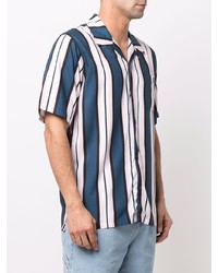 Chemise à manches courtes à rayures verticales blanc et bleu marine Dickies Construct