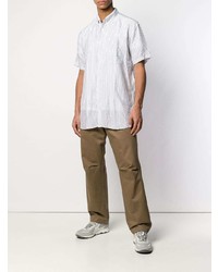 Chemise à manches courtes à rayures verticales blanche Comme Des Garcons SHIRT