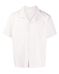Chemise à manches courtes à rayures verticales blanche Museum of Peace & Quiet