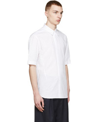 Chemise à manches courtes à rayures verticales blanche 3.1 Phillip Lim
