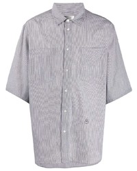 Chemise à manches courtes à rayures verticales grise Isabel Marant